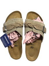 Birkenstock Women  s Oita Braided Suede Sandals In Taupe EU 36/US6 New In Box