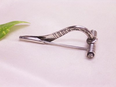SILBERBROSCHE 813er, KELEVALA KORU, FINLAND, GEWANDFIBEL, ARMBRUSTFIBEL, 1961