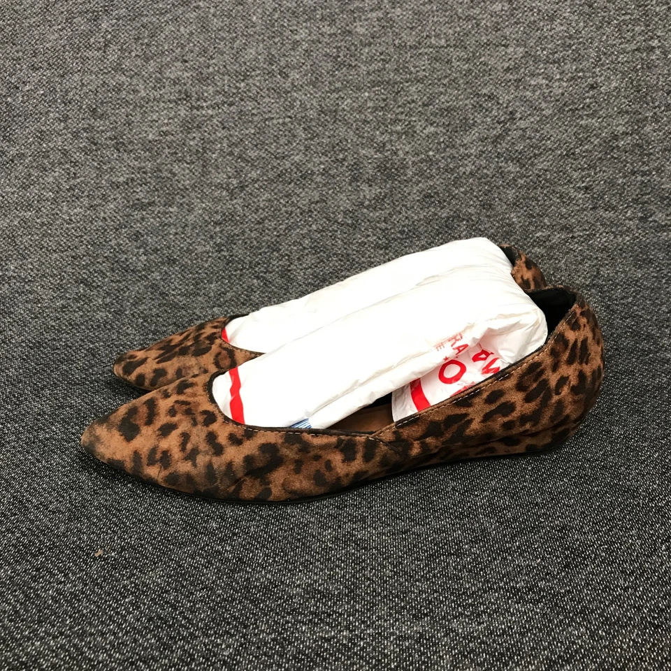 Bailarina sin cordones con estampado de leopardo marrón GAP para mujer talla 6 EU 36 UK 4 Foto 2 de 4