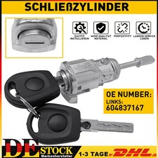 Schließzylinder Türschloß VORNE LINKS mit 2 Stk Schlüßel Für Volkswagen Skoda VW