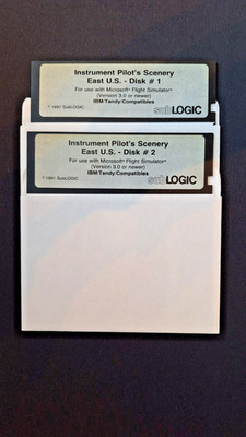 Instru. Pilot's Scenery East U.S. for Microsoft Flight Simulator - 2 Disk. AddOn