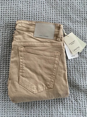 MNG Skinny Jeans Beige NEW Men's size 28