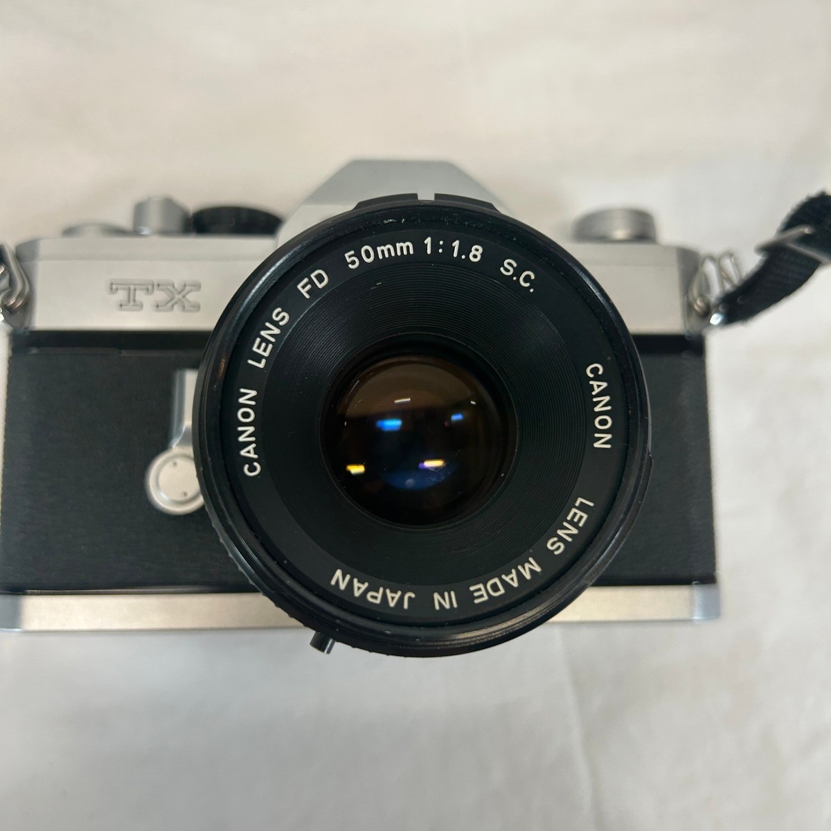 Canon TX 35mm SLR Film Camera with FD 50mm f1.8 SC Lens and
