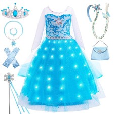 Princess Costume Birthday Party for Little Girls Princess Dresses Cosplay Dre...