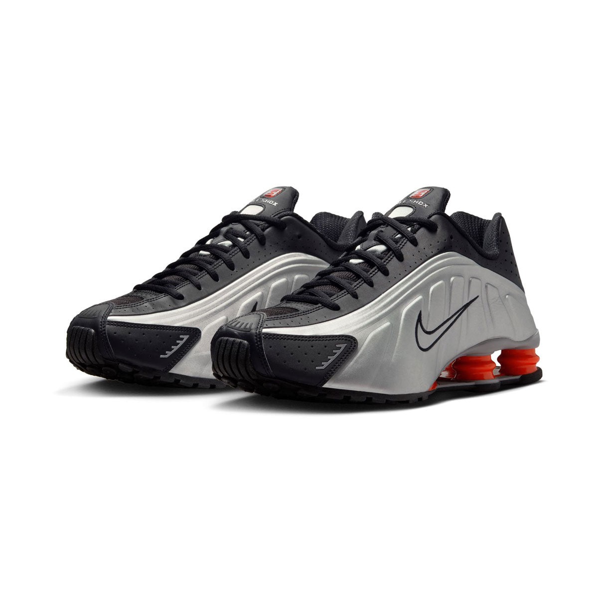 靴 nike shoxr4 27cm Nike Shox R4 Metallic Silver/Black/Picante Red (HQ1988-002