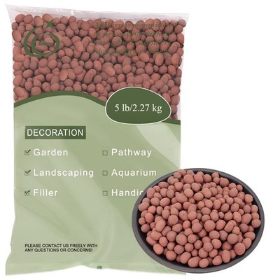 5LB LECA Expanded Clay Pebbles for Hydroponics, Aquaponics, Orchids, Drainage