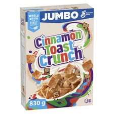 Cinnamon Toast Crunch Breakfast Cereal, Jumbo Size, 830g/29.2 oz