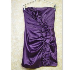 Y2K Jessica McClintock - Gunne Sax Womens Sz 5 Purple Mini Dress Clubwear Formal