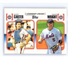 2010 Topps Legendary Lineage Gary Carter / David Wright #LL18