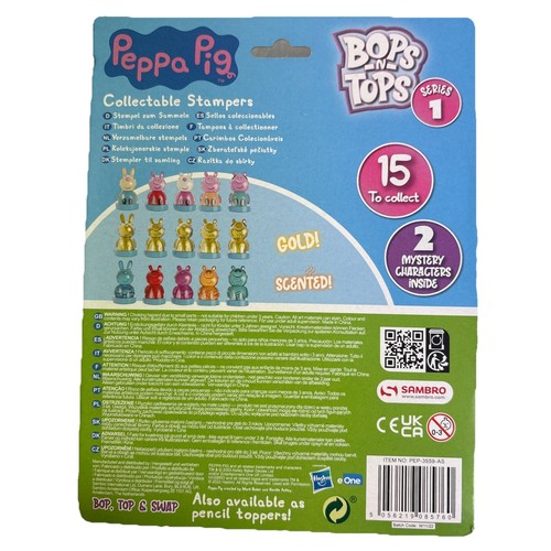 Paquete de 5 estampadores coleccionables Peppa Pig Bops & Tops - Imagen 3 de 3