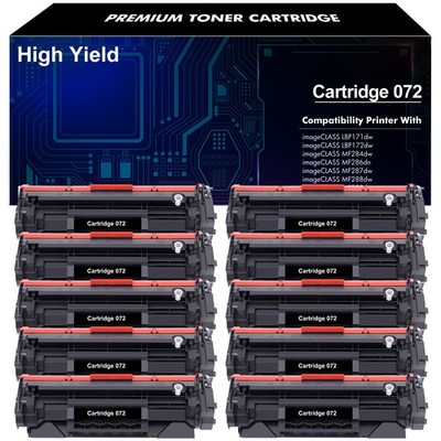 10PK CRG072 Toner Cartridge Compatible for Canon CRG072 MF284dw MF287dw MF289dw