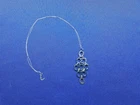 GRANDMA GRABE'S BEAUTIFUL VINTAGE 925 STERLING SILVER HAMMERED RINGS 4G NECKLACE