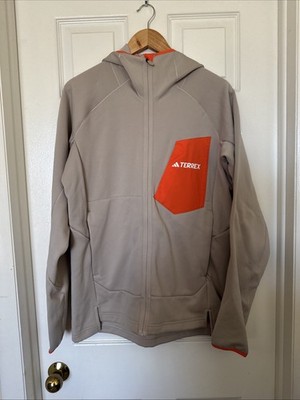 adidas Mens Medium TERREX XPERIOR POLAR FLEECE FULL ZIP HOODED JACKET IP1989 NEW