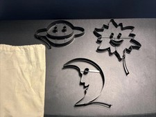 Williams Sonoma Outer Space Pancake Molds Set Of 3 Moon Sun Planet Nonstick