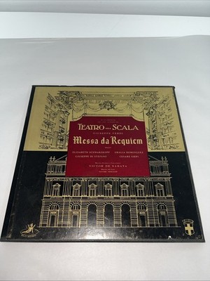 1954 TEATRO ALLA SCALA 2lp box set MESSA da REQUIEM VINYL