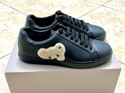 Palm Angels Teddy Bear Tennis Sneakers Black Size 37 NEW with Box