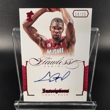 Chris Bosh 2012-13 Panini Flawless #10 Inscriptions Auto Ruby 14/15