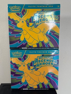 Pokemon TCG Ascended Heroes Elite Trainer Box (ETB) - SEALED - NEW (2 x)
