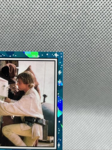 2022 Topps Chrome Sapphire Star Wars Luke Checks Out His New Droid #14 - Picture 4 of 7