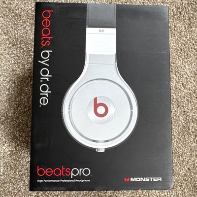 Monster Beats by Dr. Dre Pro Beats Over the Ear Headphones Silver