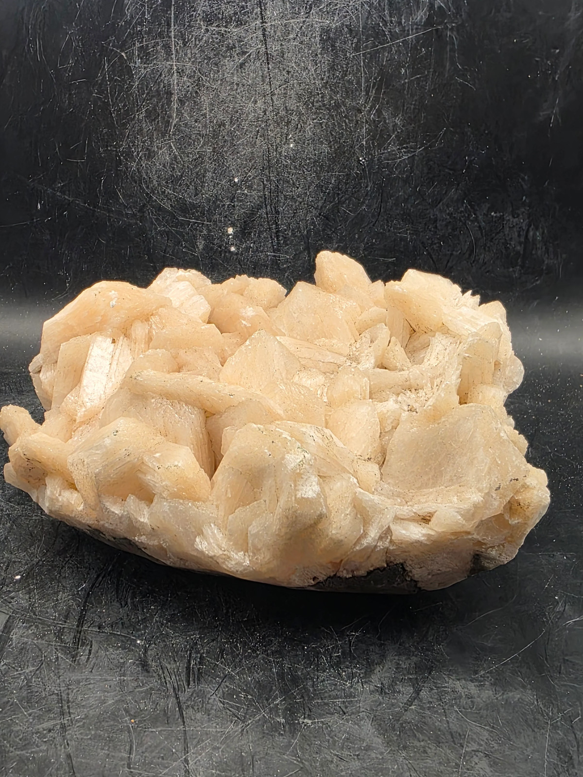 stilbite free form! 1.8 pounds, 5.4 inches long, 3.7 wide!