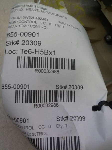 99-02 Ford Expedition Lincoln Navigator Rear Climate Control W/ Bezel OEM USED T - Image 4 of 4