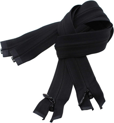 Invisible Light Weight Black Separating  Zippers for Clothes, Crafts & Sewing Pr