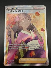 Pokemon - Furisode Girl - 190/195 - SWSH Silver Tempest - Full Art Trainer