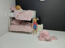 1/6 scale barbie kid size bedding set for Chelsea  barbie  dolls for bunk beds