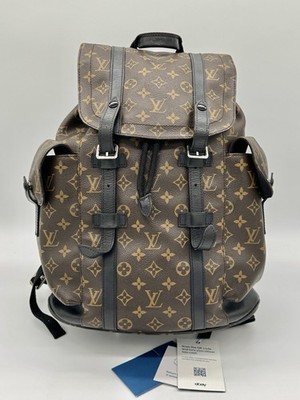   Louis Vuitton Christopher PM Monogram Macassar Backpack Authentic 