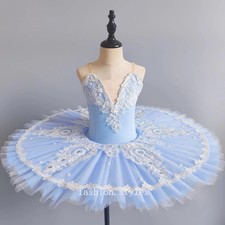 Professional Ballet Tutu Girls Blue Pink Platter Pancake Tutu Party Dress Child
