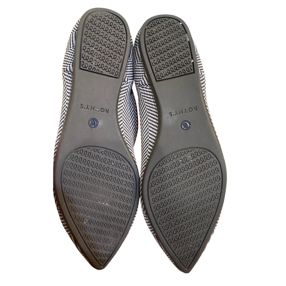 Zapato plano Rothy’s The Point gris espiga para mujer talla 9,5 Foto 2 de 4
