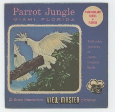 Parrot Jungle Miami Florida 1955 View-Master Packet with Reels 172-ABC
