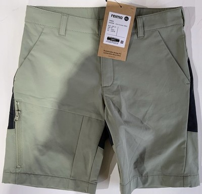 Reima Vaelsi - Hiking Shorts, Green Black, Size 8Y, 128cm