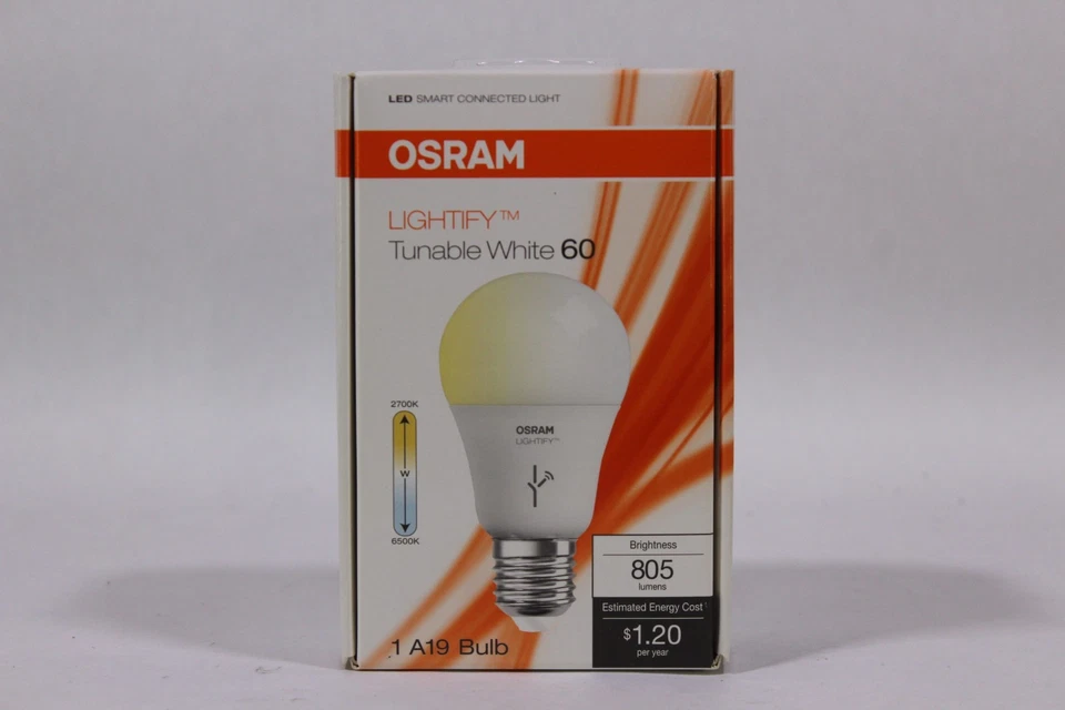 OSRAM LIGHTIFY A19 Tunable White 60 LED Smart Light Bulb 805 Lumens (1 Bulb) - Image 2 of 4