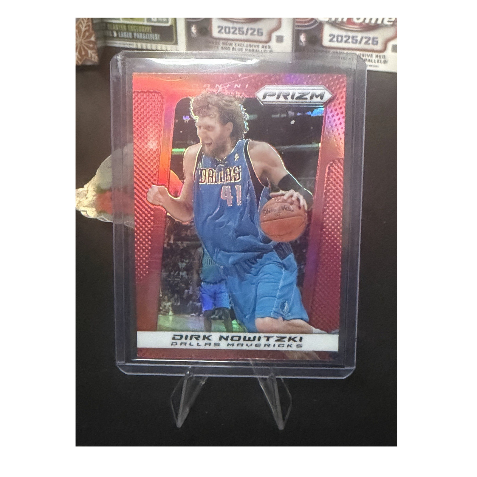 2013-14 Panini Prizm Dirk Nowitzki #53 Dallas Mavericks Red Prizm Card