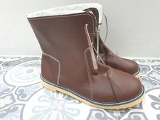 Womens Leather Ankle Boots Desert Style With Orthopaedics Sole Uk5 **Brand New**