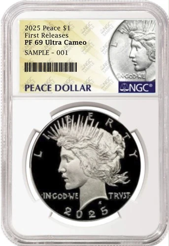 2025 Proof Peace Silver Dollar NGC PF69 UC First Releases Peace