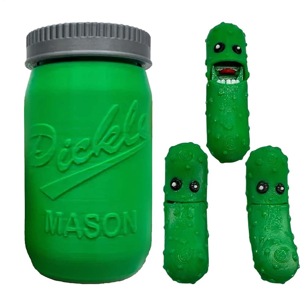 3D Printed Pickles in Mason Jar Pickle for Everyone Fun Tickle Pickles Gift UK