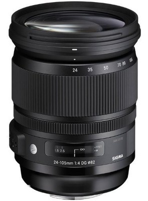 Sigma 635205 24-105mm F 4.0 DG OS HSM Zoom Lens for Sony Alpha Cameras (Intl Mod