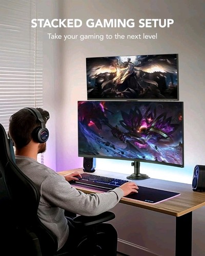 HUANUO 17-32 Inch Dual Monitor Stand, Gas Spring , Monitor Stand 2 Monitors -NEW - 第 5/8 張圖片