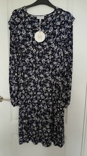 BNWT NEXT Maternity Dress Navy Floral Size 10