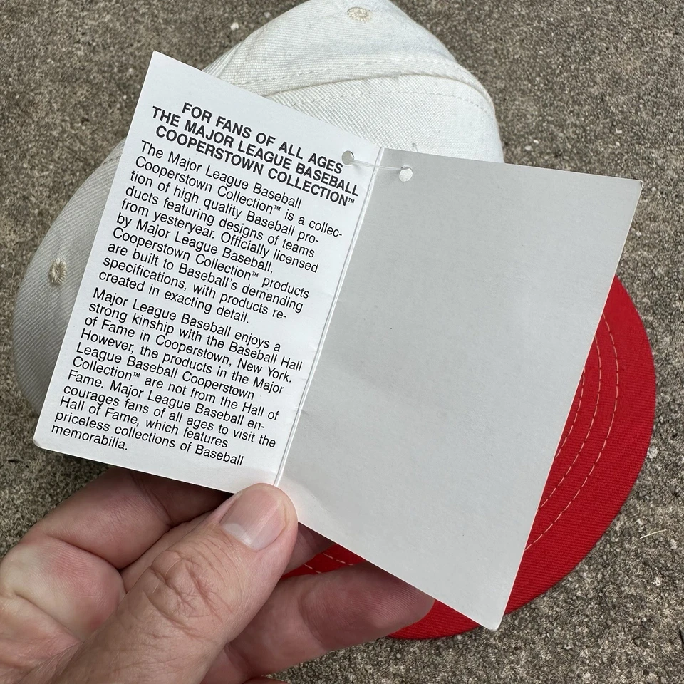 Vintage Cincinnati Reds Annco Fitted Hat Cap 7 1/8 80s 90s USA made throwback  - Image 4 of 4