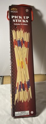 Real Wood Games GIANT PICK UP STICKS (9 1/2  long sticks) Family Classroom