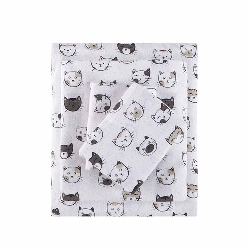 Intelligent Design Cozy Soft Cotton Flannel Printed Sheet Set Twin XL Full Queen - Picture 36 of 56