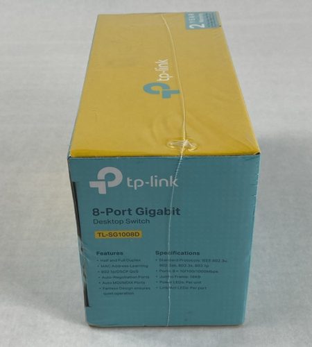TP-LINK TL-SG1008D 8-Port Gigabit External Switch Factory Sealed - Picture 6 of 7