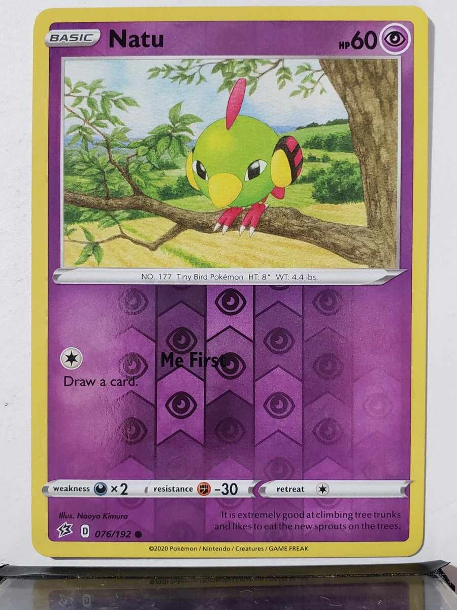 REVERSE HOLO Natu 076/192 - NM - Rebel Clash Pokemon Card $2 Flat Shipping REVERSE HOLO Natu 076/192 - NM - Rebel Clash Pokemon Card $2 Flat Shipping