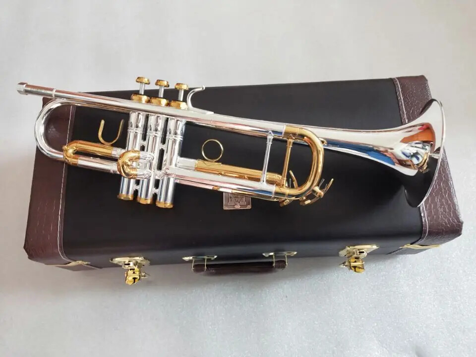 Bb Trumpet Silvering LT180S-72 Trumpet, Musical Instrument with case Mouthpiece