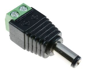 10x 2.1 mm mâle plug Jack DC Connecteur avec bornes à vis