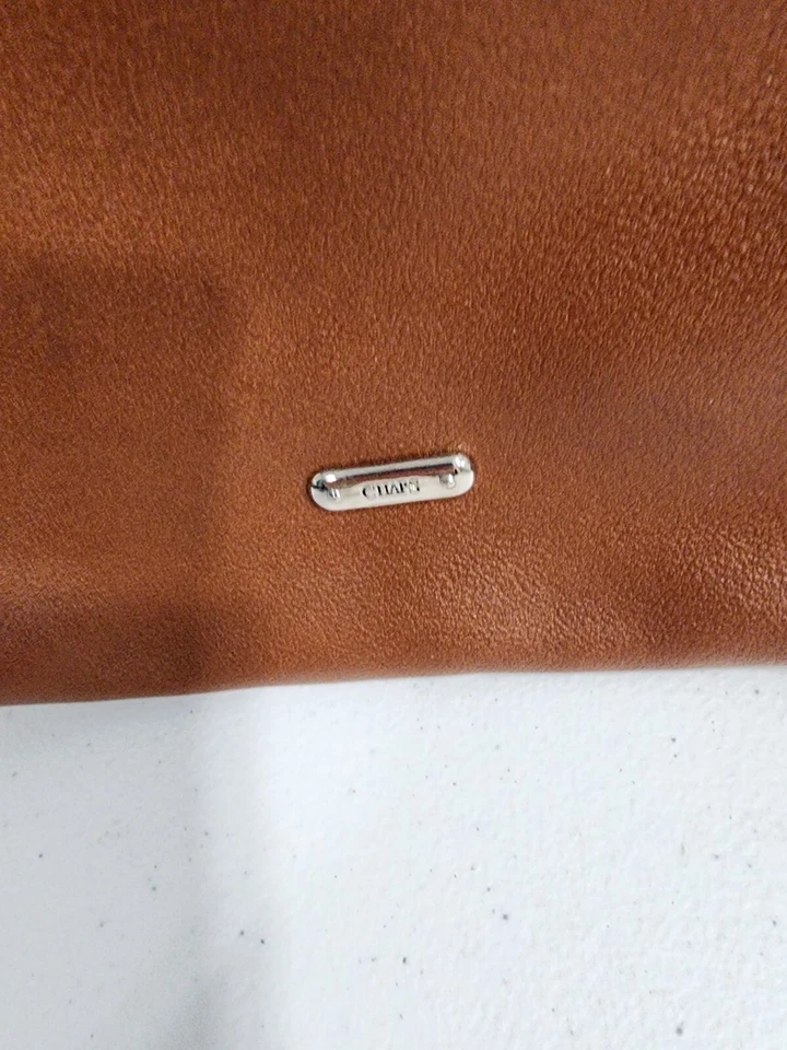 Vintage Ralph Lauren Chaps Brown Zippered Shoulder Strap Pouch Purse - Image 4 of 4